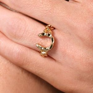 House of Harlow Horseshoe Stacking Ring in Gold